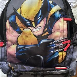 Sprayground Marvel Wolverine Backpack - Black, Yellow, and Blue